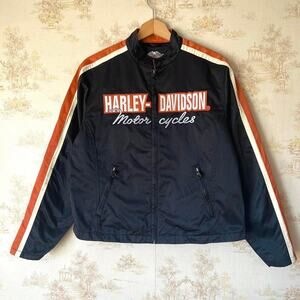 Vintage 00s Harley-Davidson MotorClothes Jacket | Nylon Racing Bomber | XL
